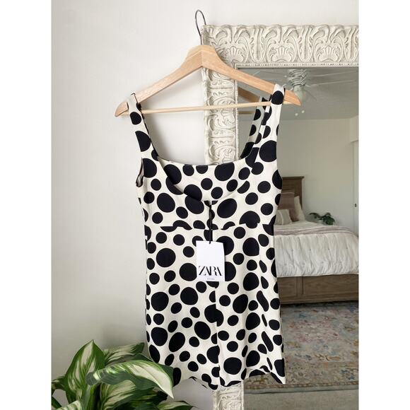 Zara Studio Limited Edition Polka Dot Mini Dress - Picture 7 of 10